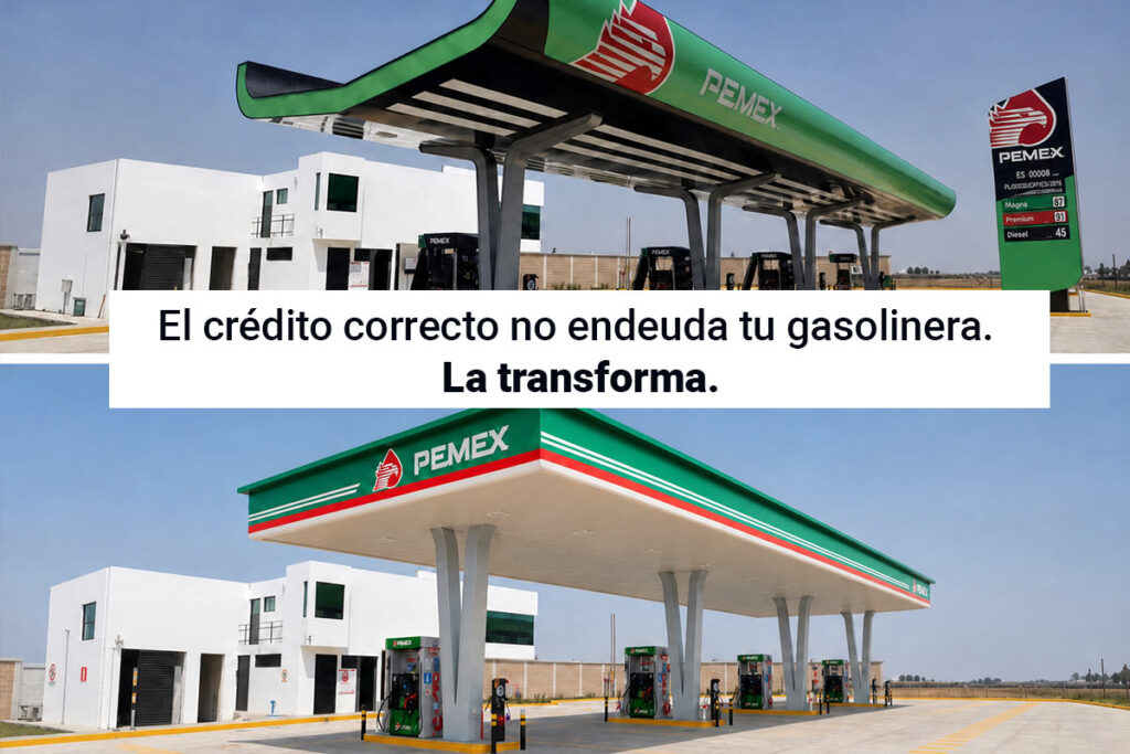 El crédito correcto no endeuda tu gasolinera. La transforma.